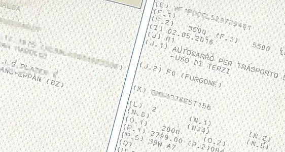 Schalter Fahrzeuge (Zulassungen)