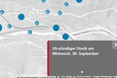 Screenshot Südtirol Mobil
