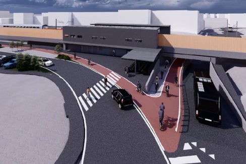 Aktuelles Rendering der Haltestelle St. Jakob