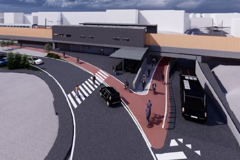 Aktuelles Rendering der Haltestelle St. Jakob