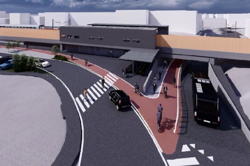 Aktuelles Rendering der Haltestelle St. Jakob