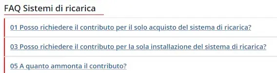 FAQ Sistemi di ricarica