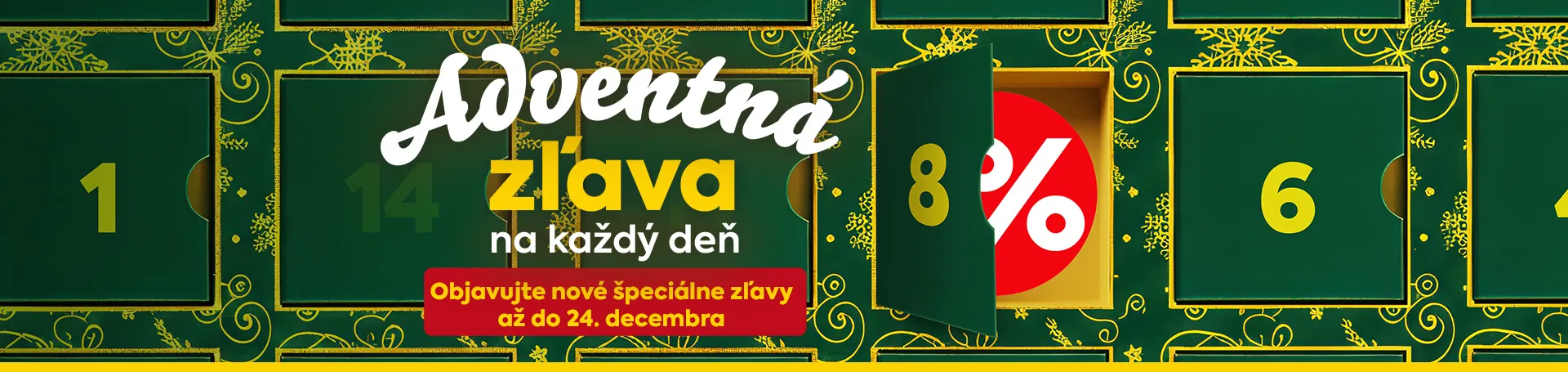 adventná zľava na každý deň až do 24 decembra