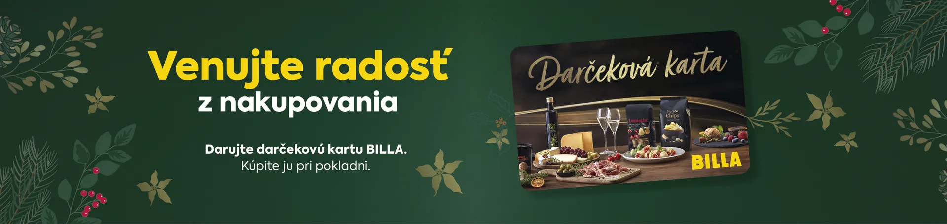 Nadpis: Venujte radosť z nakupovania s vizualom darčekovej karty