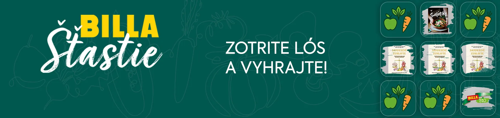 BILLA Šťastie zotrite lós a vyhrajte!