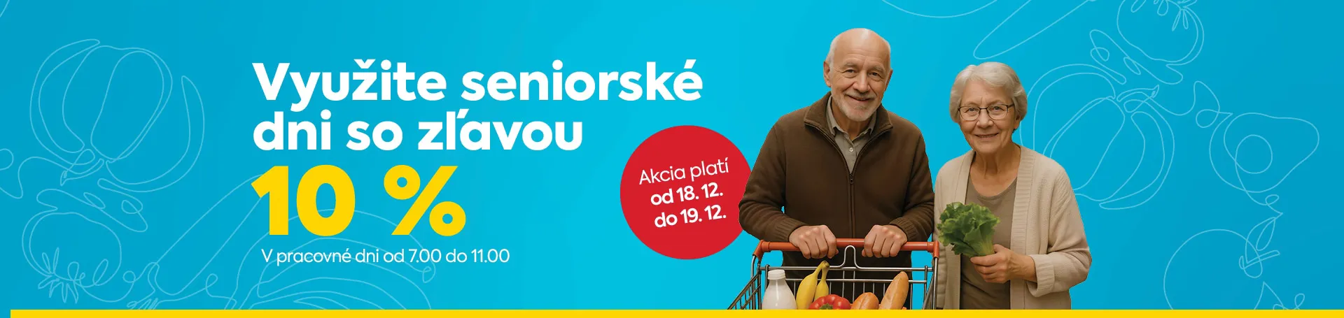 Využite seniorské dni so zľavou 10%
