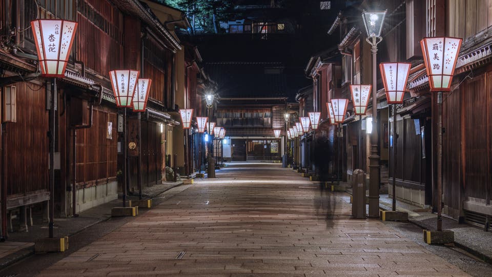 Japanese street lanterns