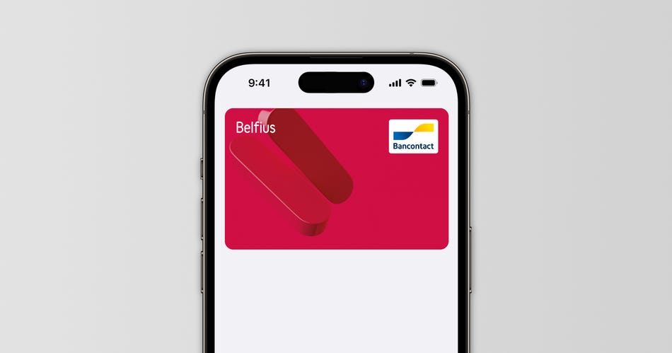 Apple Pay via Bancontact. 