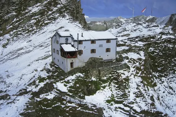 Ansicht der Lenkjöchlhütte