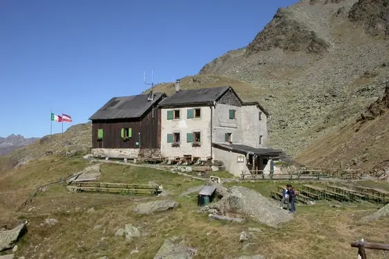 Ansicht der Weisskugelhütte