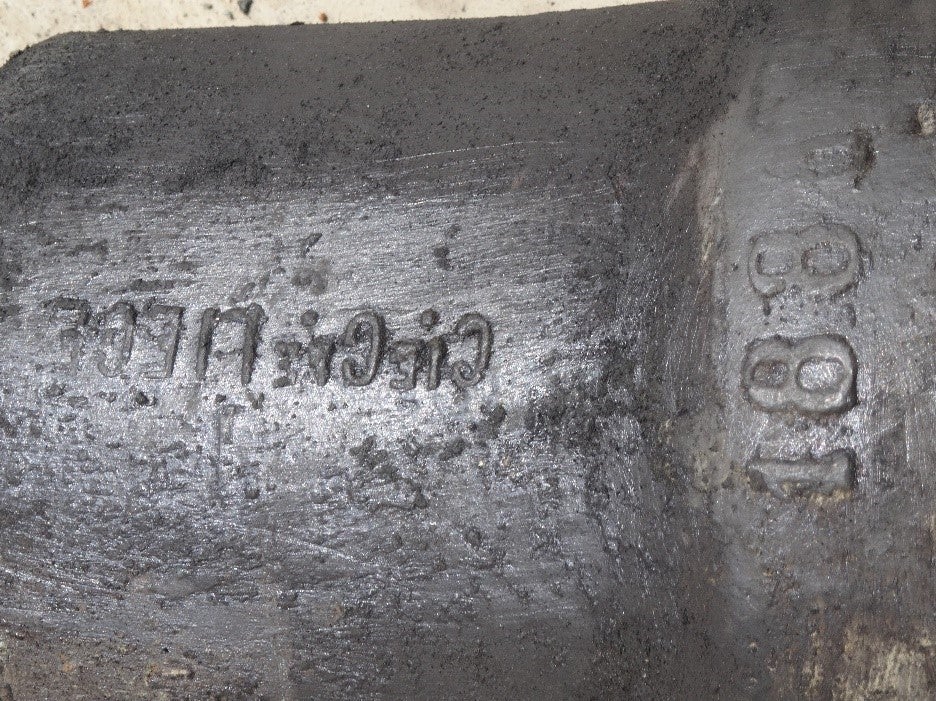 Een foto van een 150 jaar oude waterleiding.