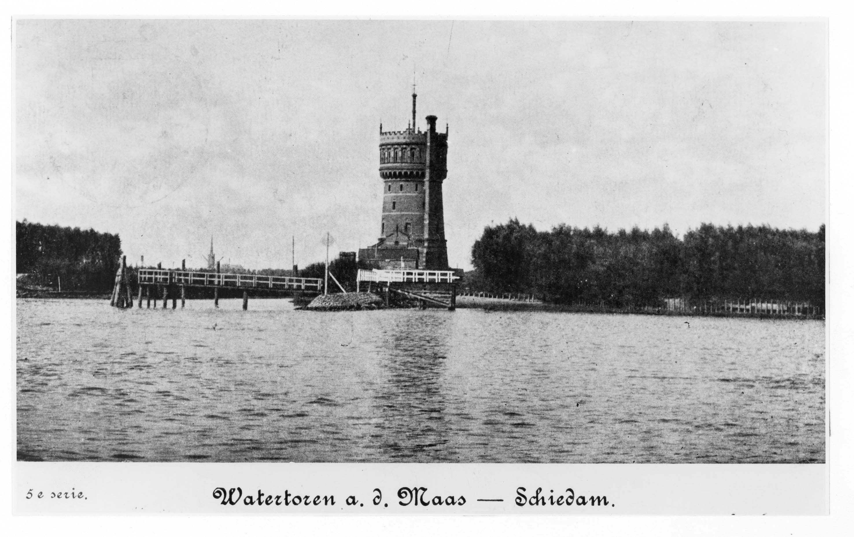 De watertoren in Schiedam.