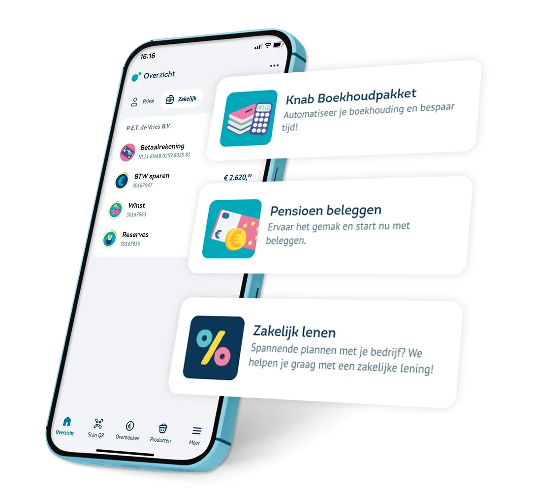 Knab App met 3 producten