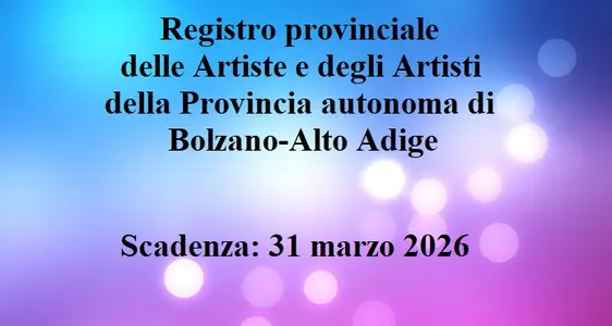 Registro provinciale delle Artiste e degli Artisti