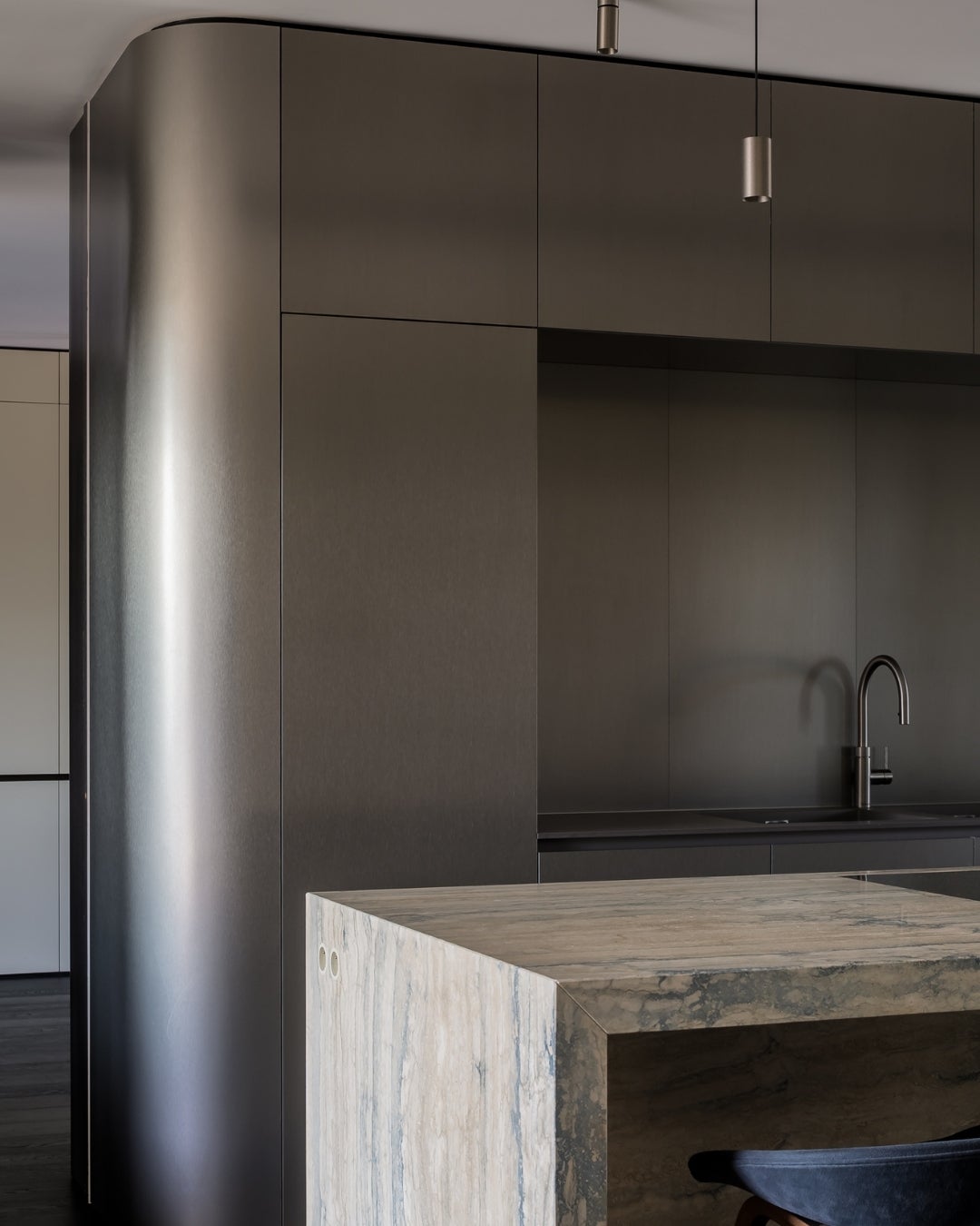 Interior project with Shinnoki prefinished wood panels - Burley Oak - residential