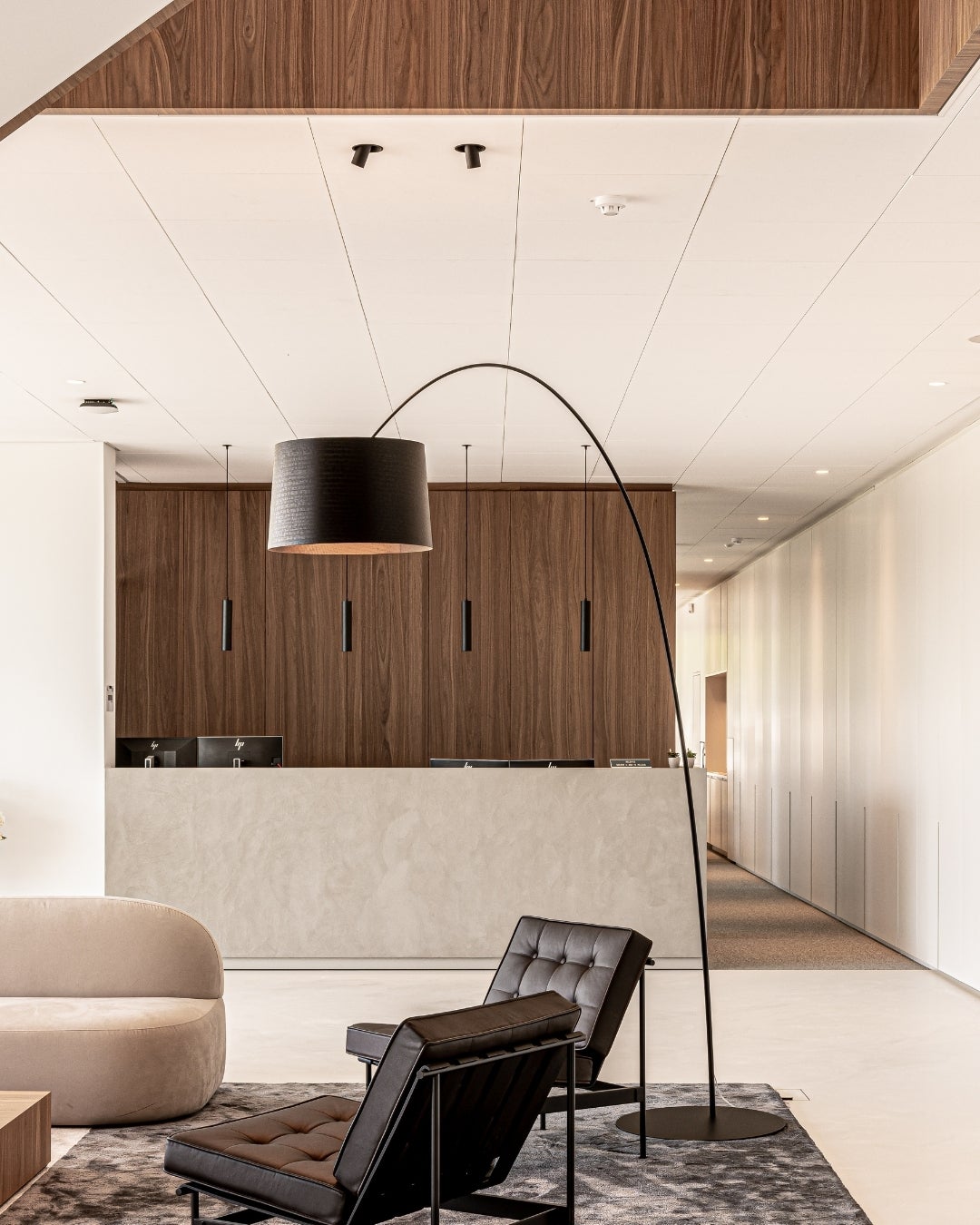 Shinnoki Frozen Walnut wood veneer panels - office - MLS headquarters
