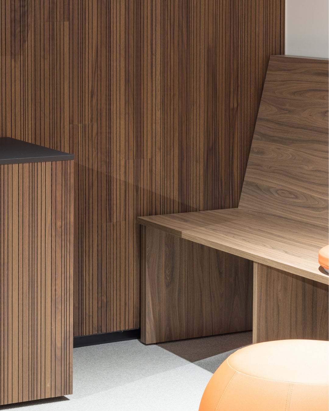 City theatre with Shinnoki Smoked Walnut wood veneer