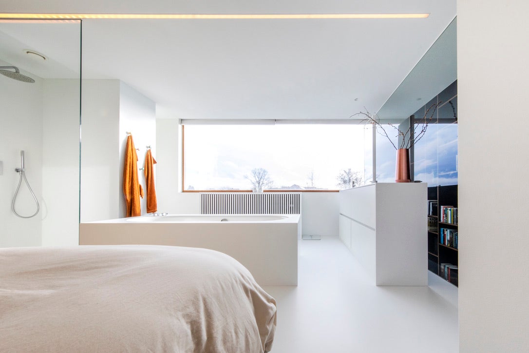 modern bathroom - Shinnoki - bathroom - white bathroom