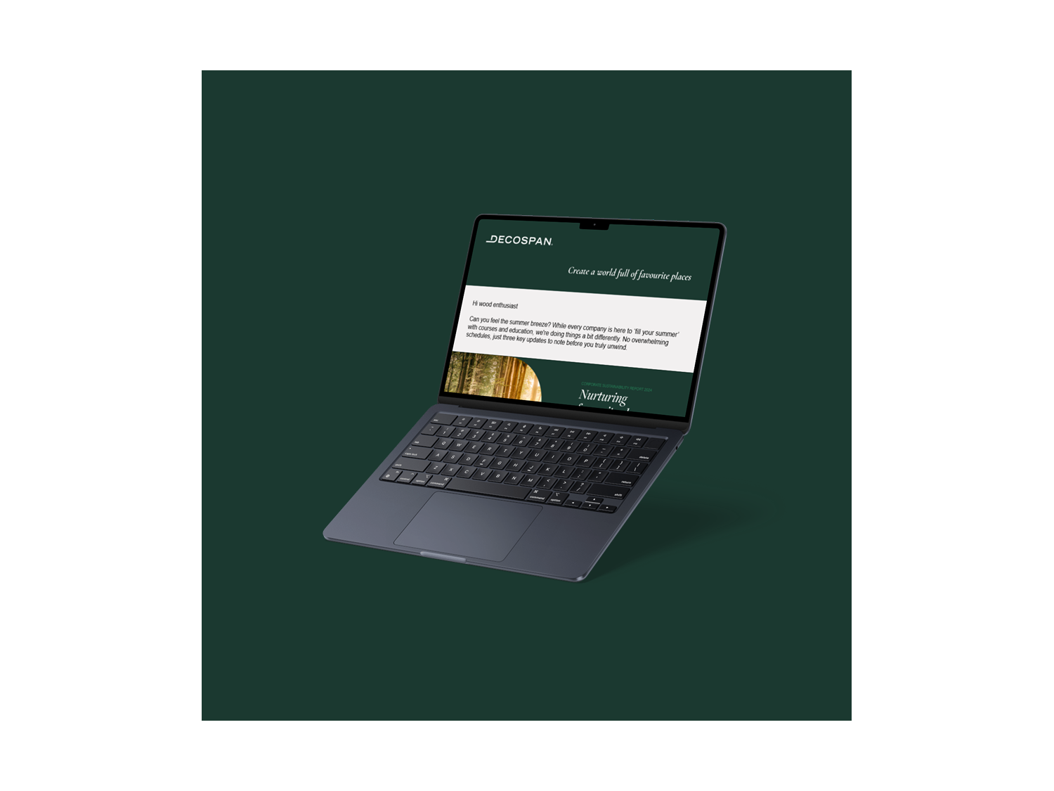 Decospan - subscribe to newsletter - inspiration - mockup