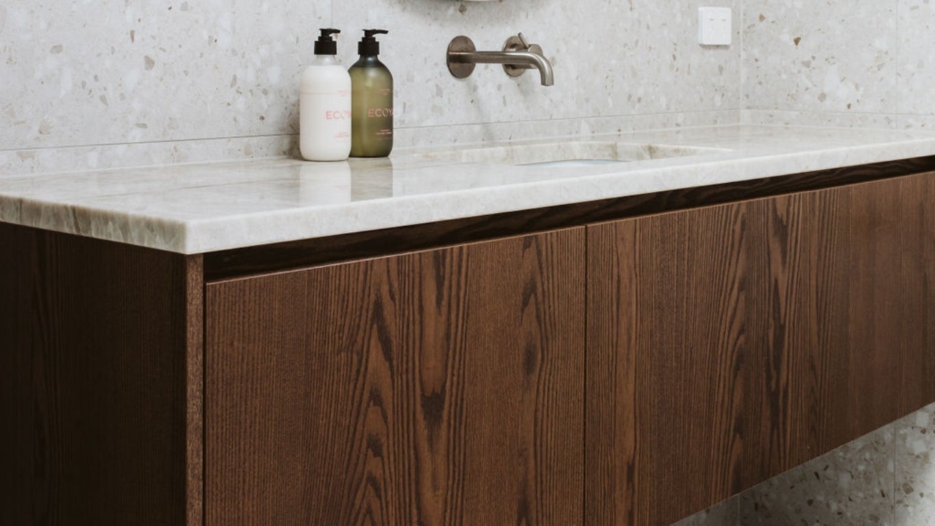 Shinnoki Cinnamon Triba - wood veneer - kitchen - interior design