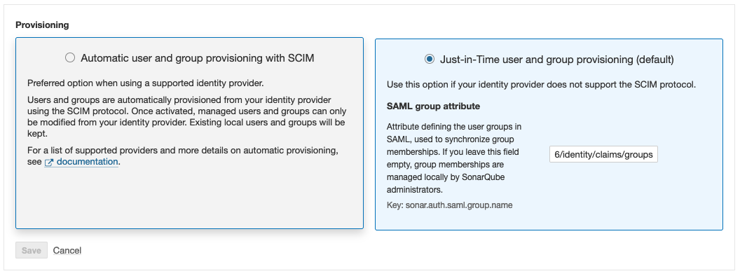 Where to enter the key in SonarQube