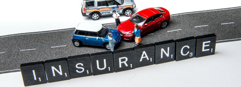 Insurance with toy cars