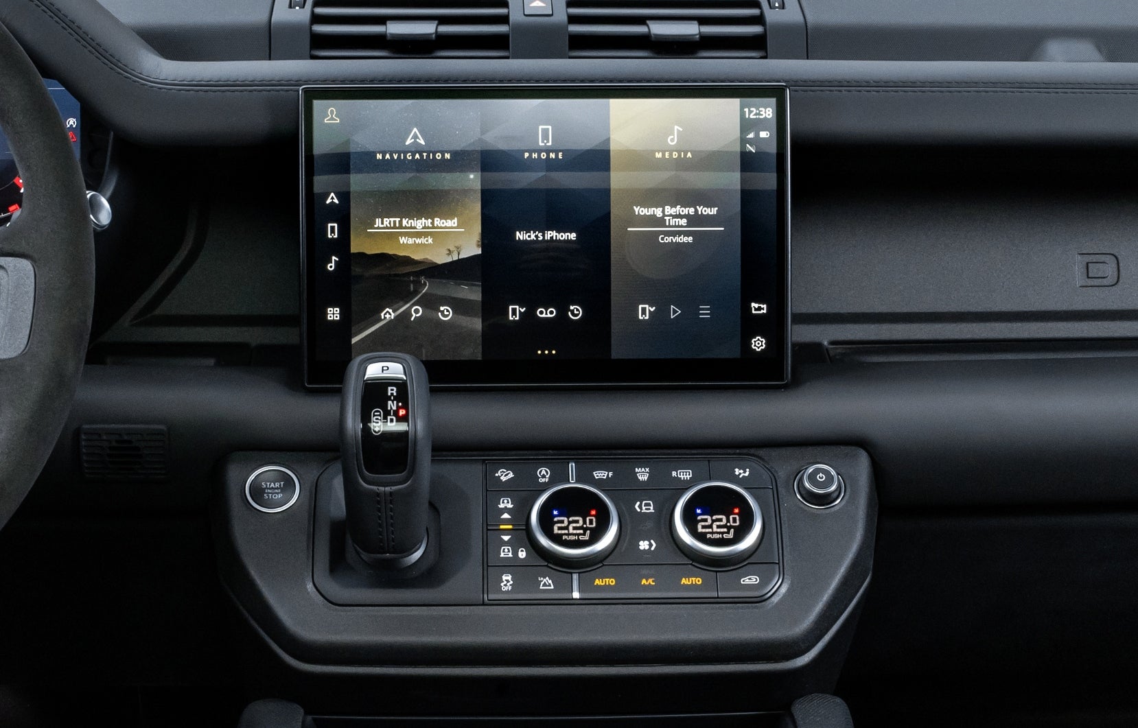 Land Rover infotainment