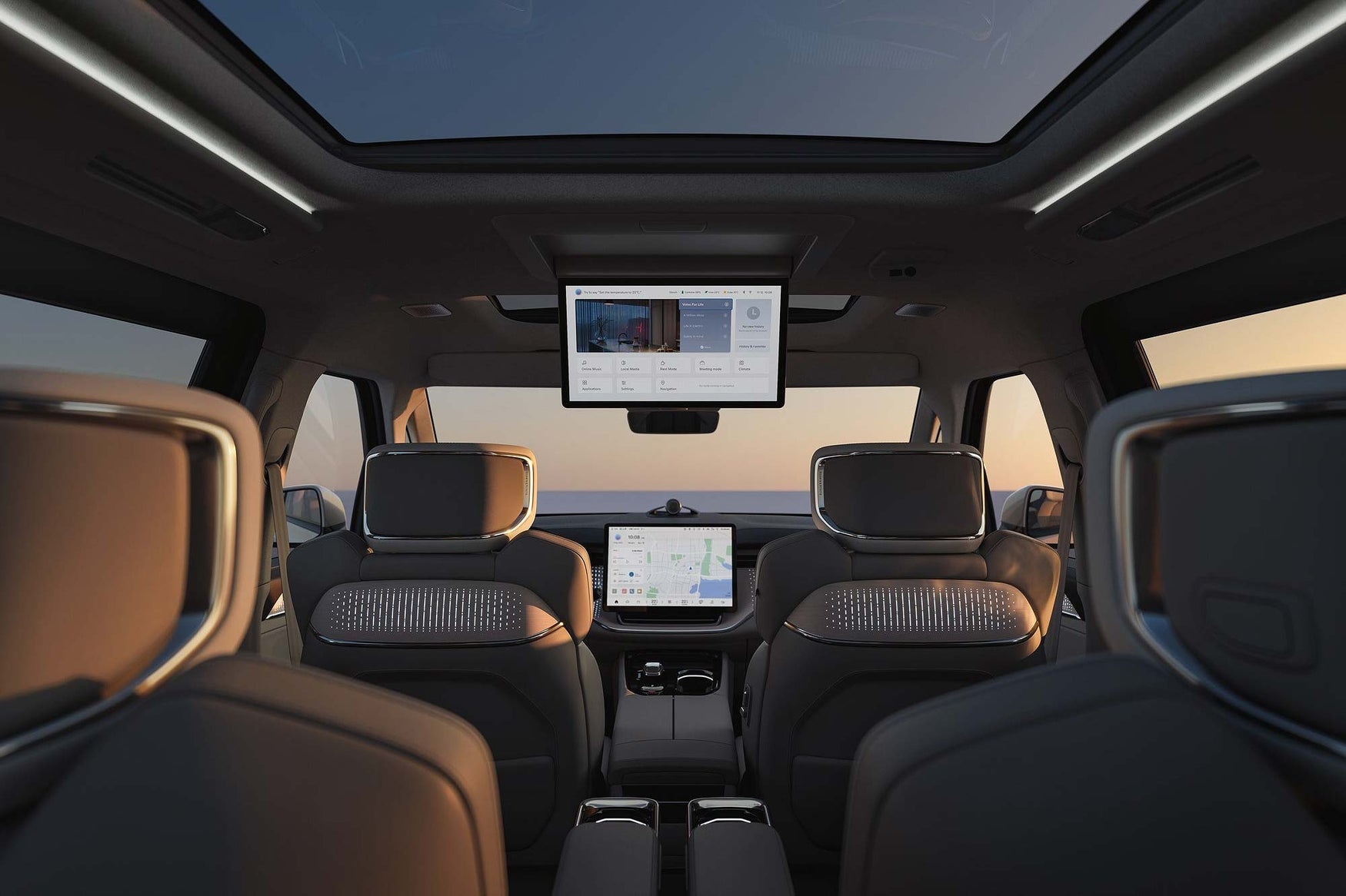 New 2024 Volvo EM90 interior