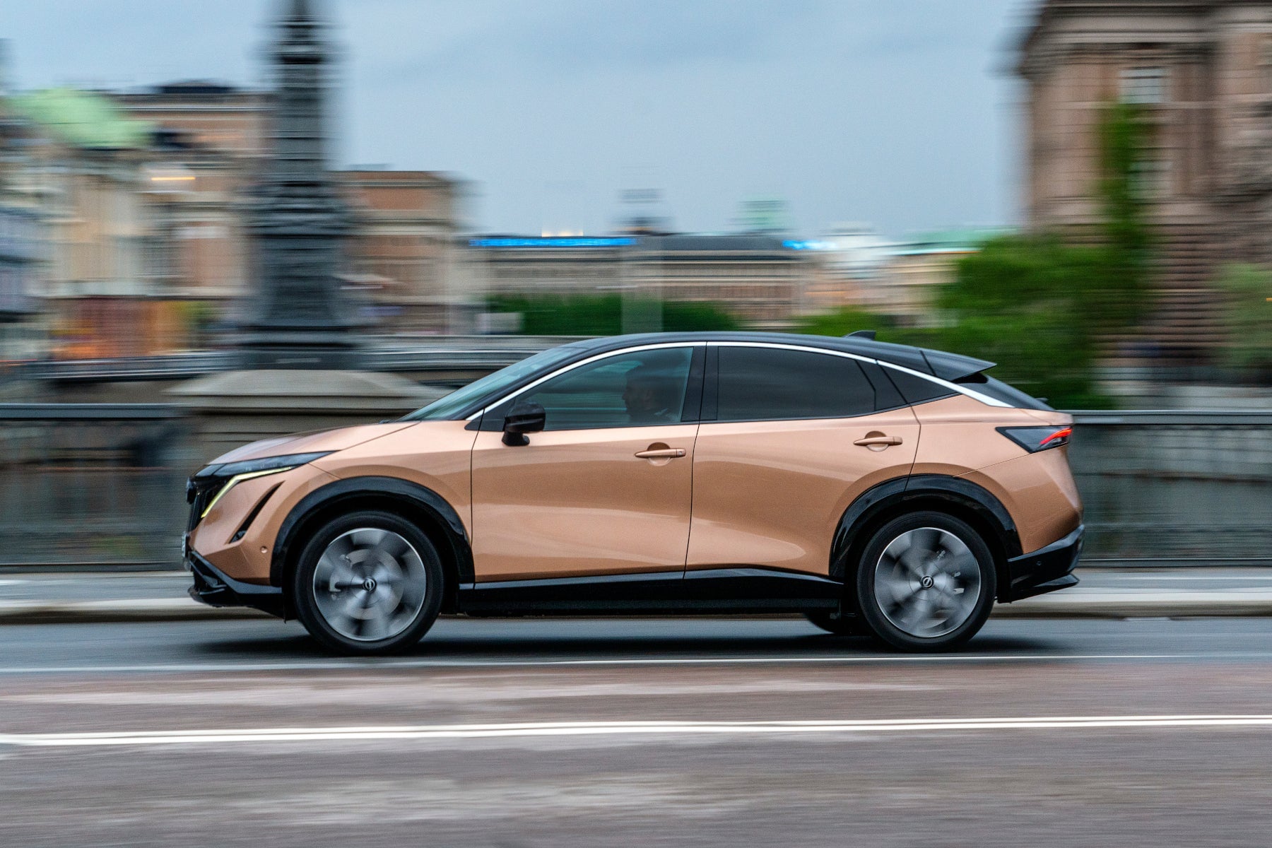 Nissan Ariya Review 2023: side driving