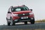 Dacia Sandero Stepway (2013-2021) Review: exterior front three quarter photo of the Dacia Sandero Stepway on the road