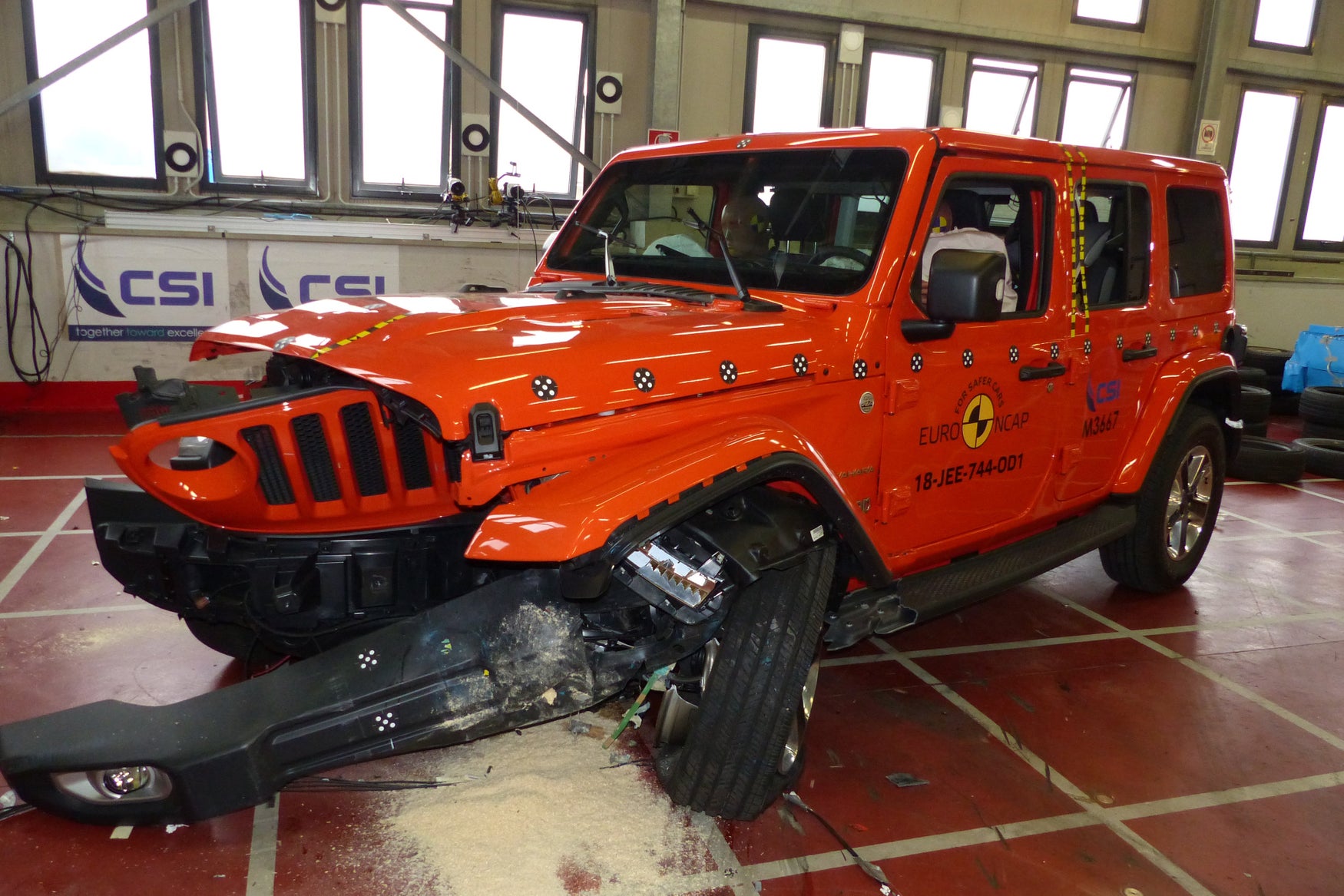Jeep Wrangler crash test