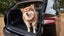 Skoda Enyaq with a dog in the boot