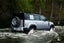 Land Rover Defender 110 Review 2023: exterior rear three quarter photo of the Land Rover Defender 110 off road