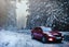 conduciendo con nieve