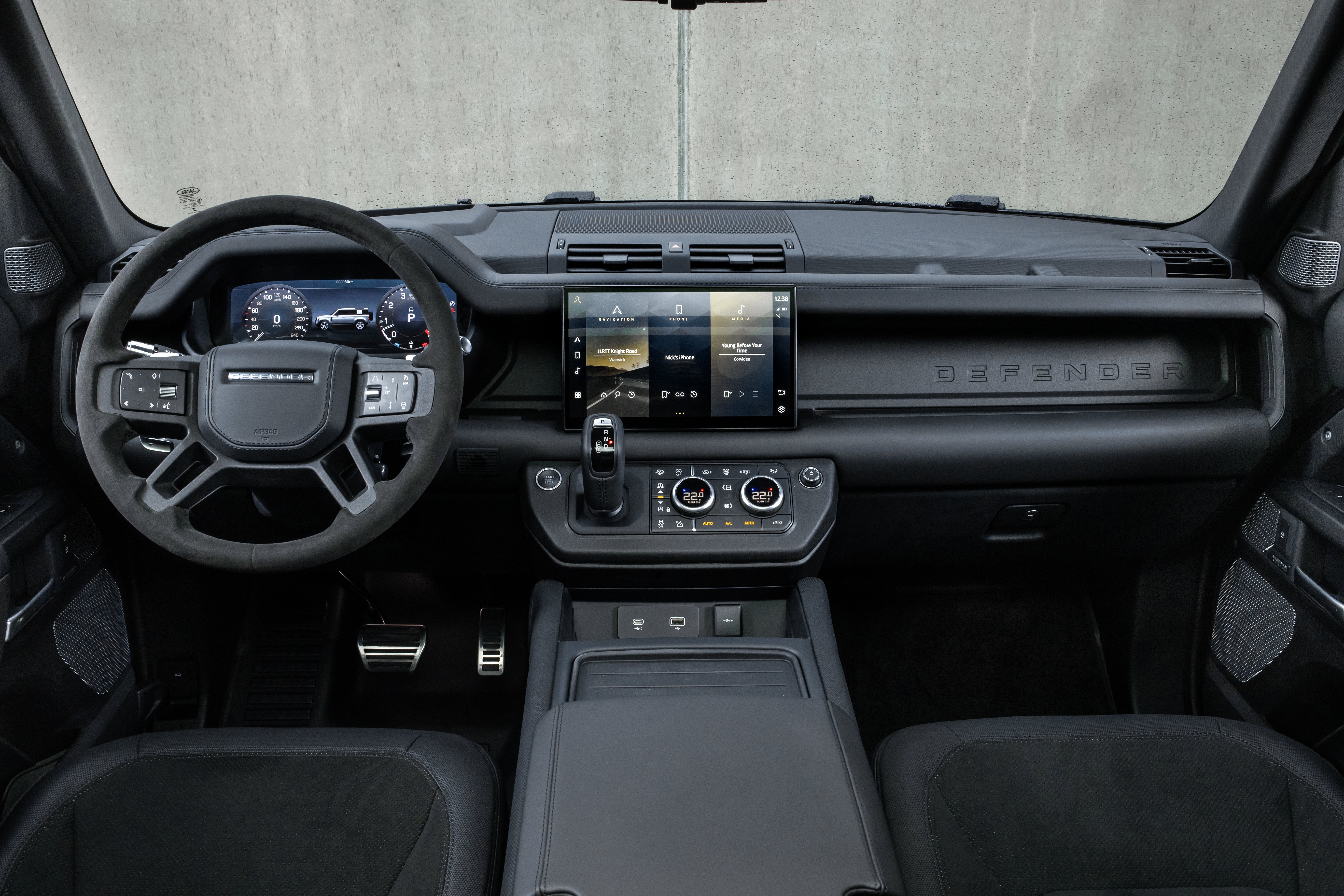 Land Rover Defender interior