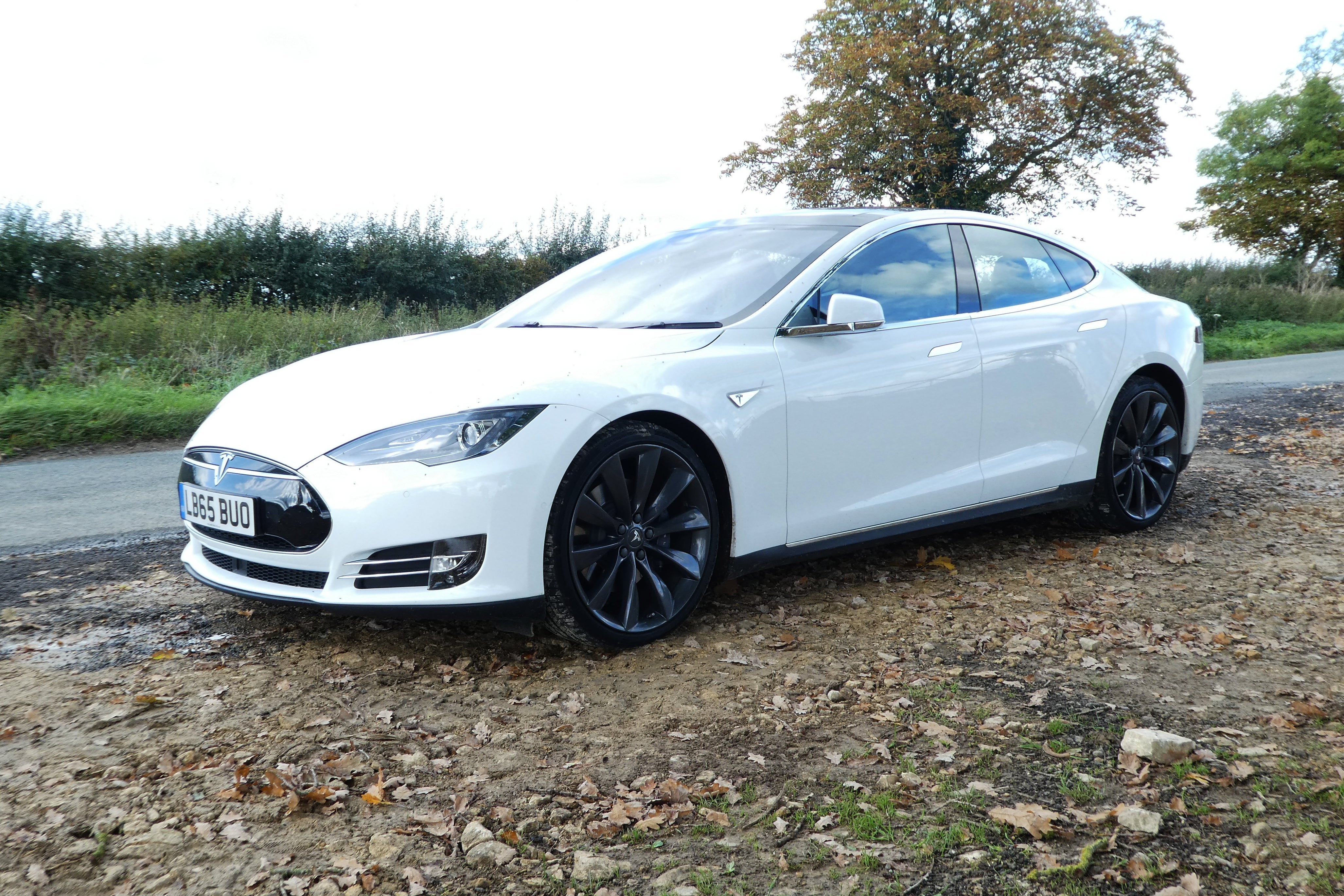 Tesla Model S Review 2023 Review: Exterior front three quarter photo of the Tesla Model S