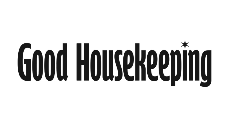 the good housekeeping logo in black on a white background