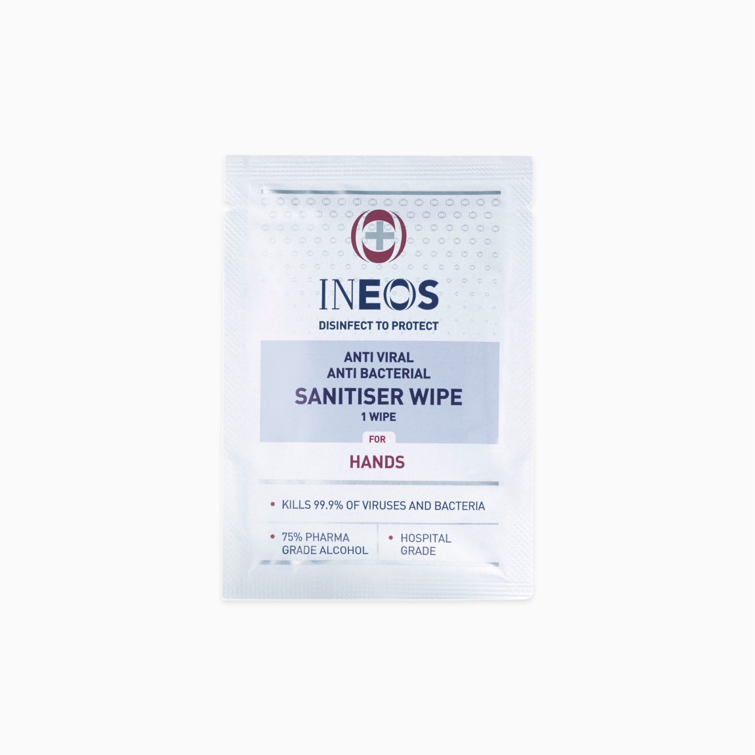 Anti Viral Anti Bacterial Sanitiser Wipes - Single