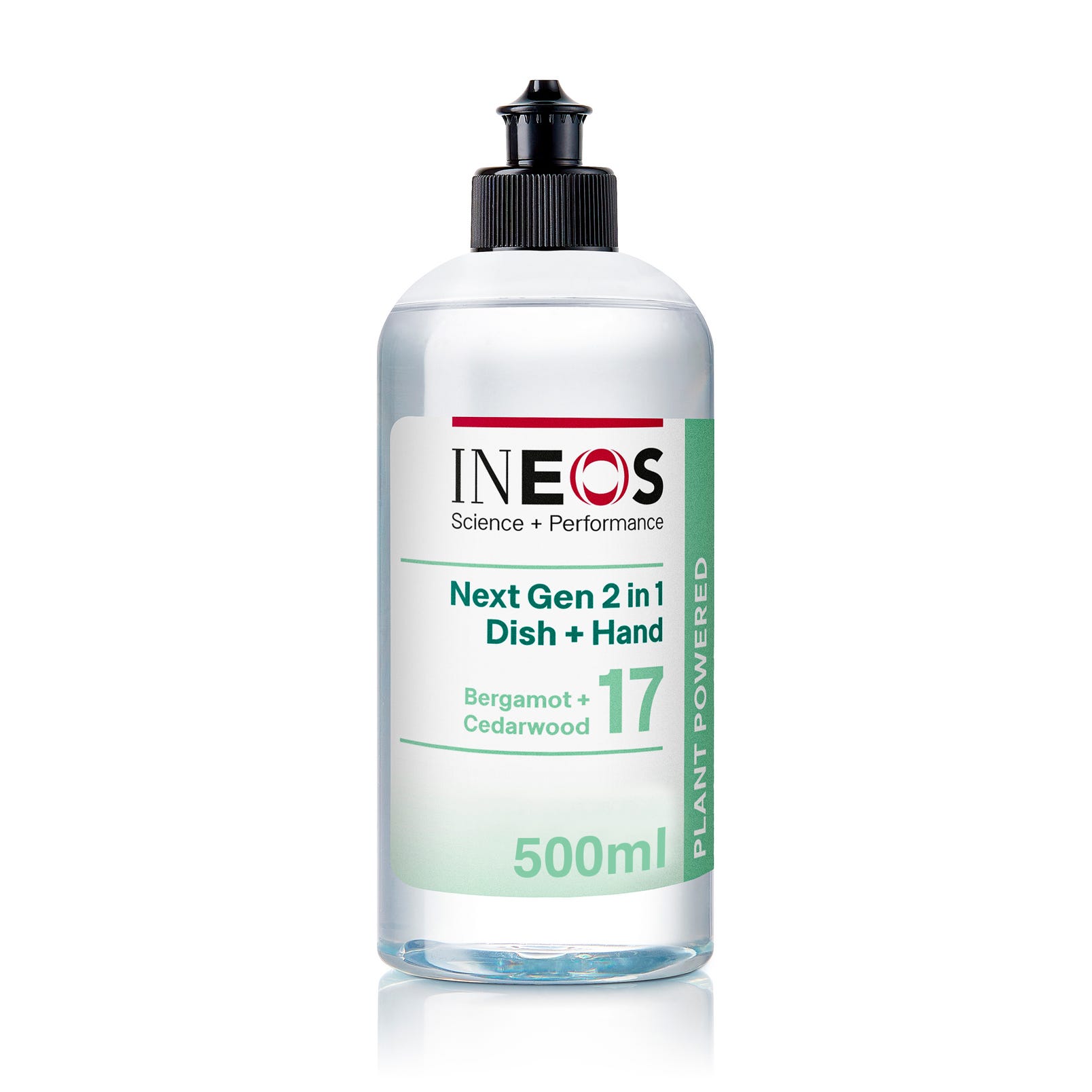 a photo of ineos hygienics new bergamot + cedarwood 2-in-1 dish and hand soap