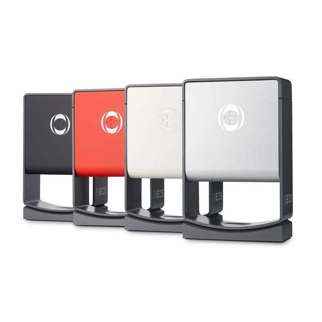 a photo of all four colour variants of ineos hygienics hand sanitiser dispenser for the home