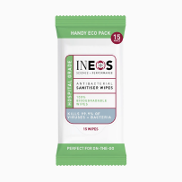 a photo of ineos hygienics biodegradable sanitiser wipes