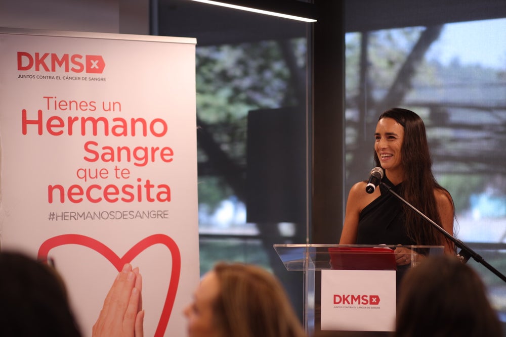 Ignacia Pattillo from DKMS Chile at the new Collection Center