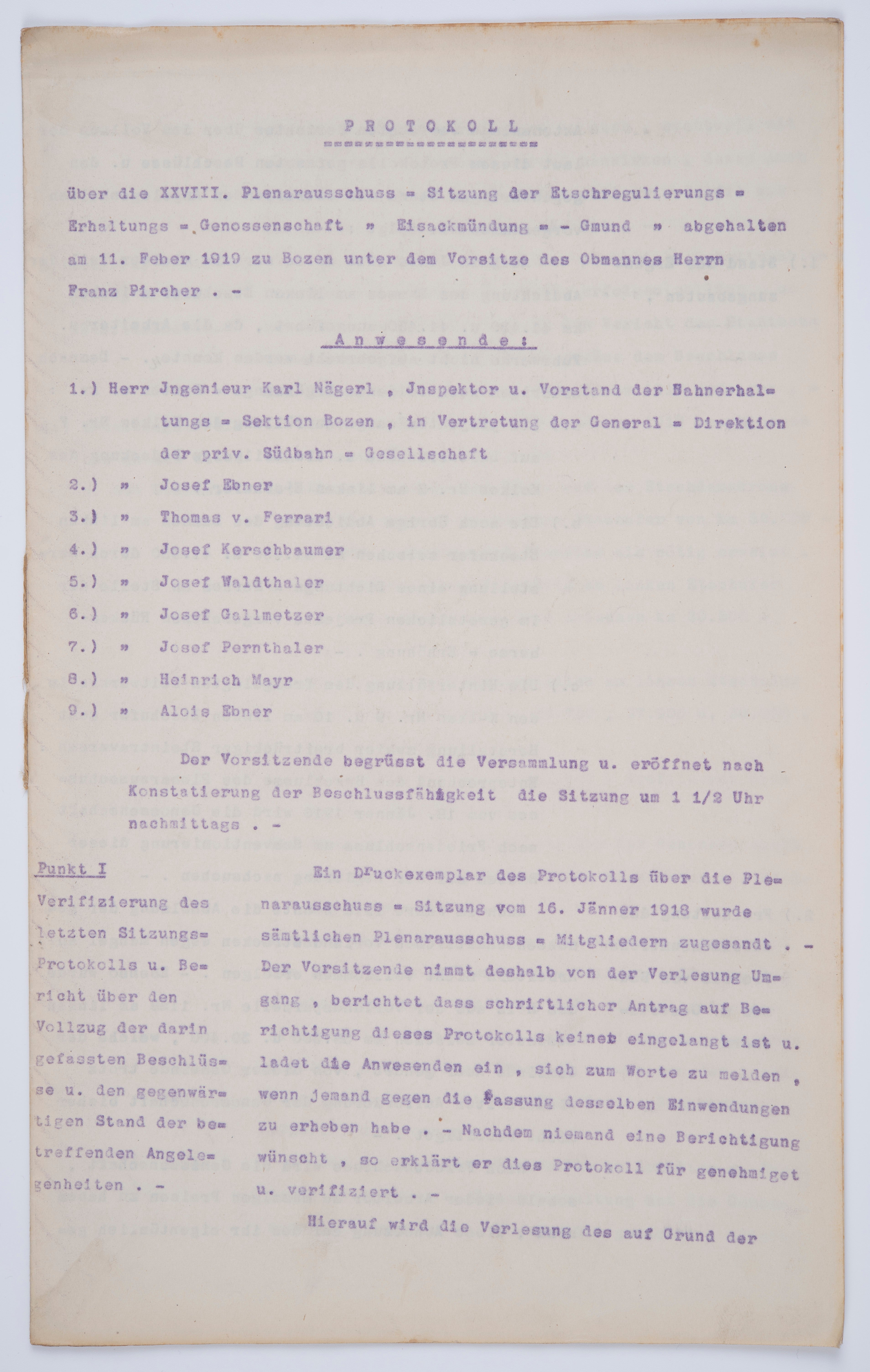 Consorzio di bonifica Foce dell'Isarco-Monte, n. 21