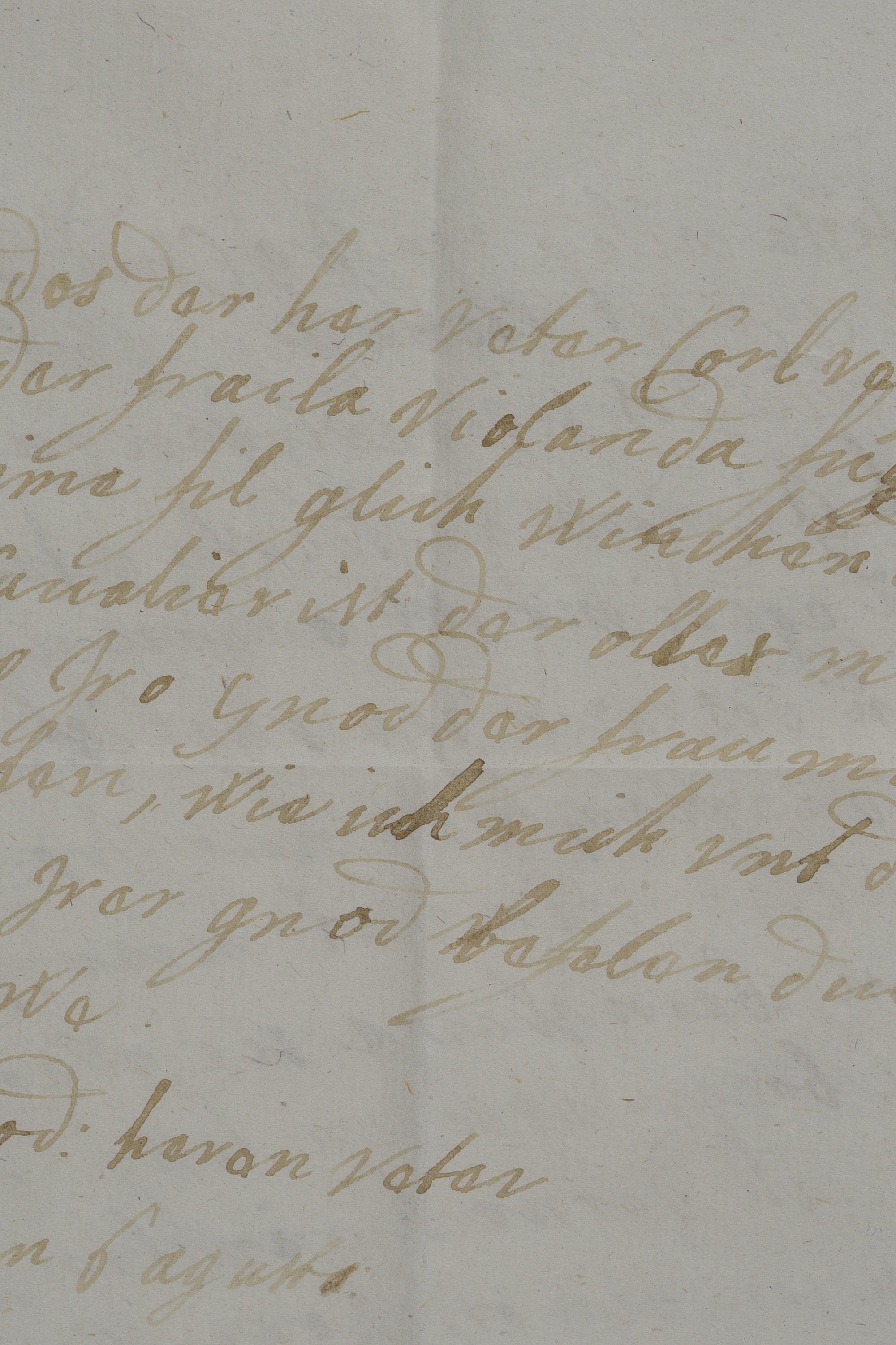 Lettera di Johanna Felicitas a Guidobald Anastasius di Welsperg (1701)