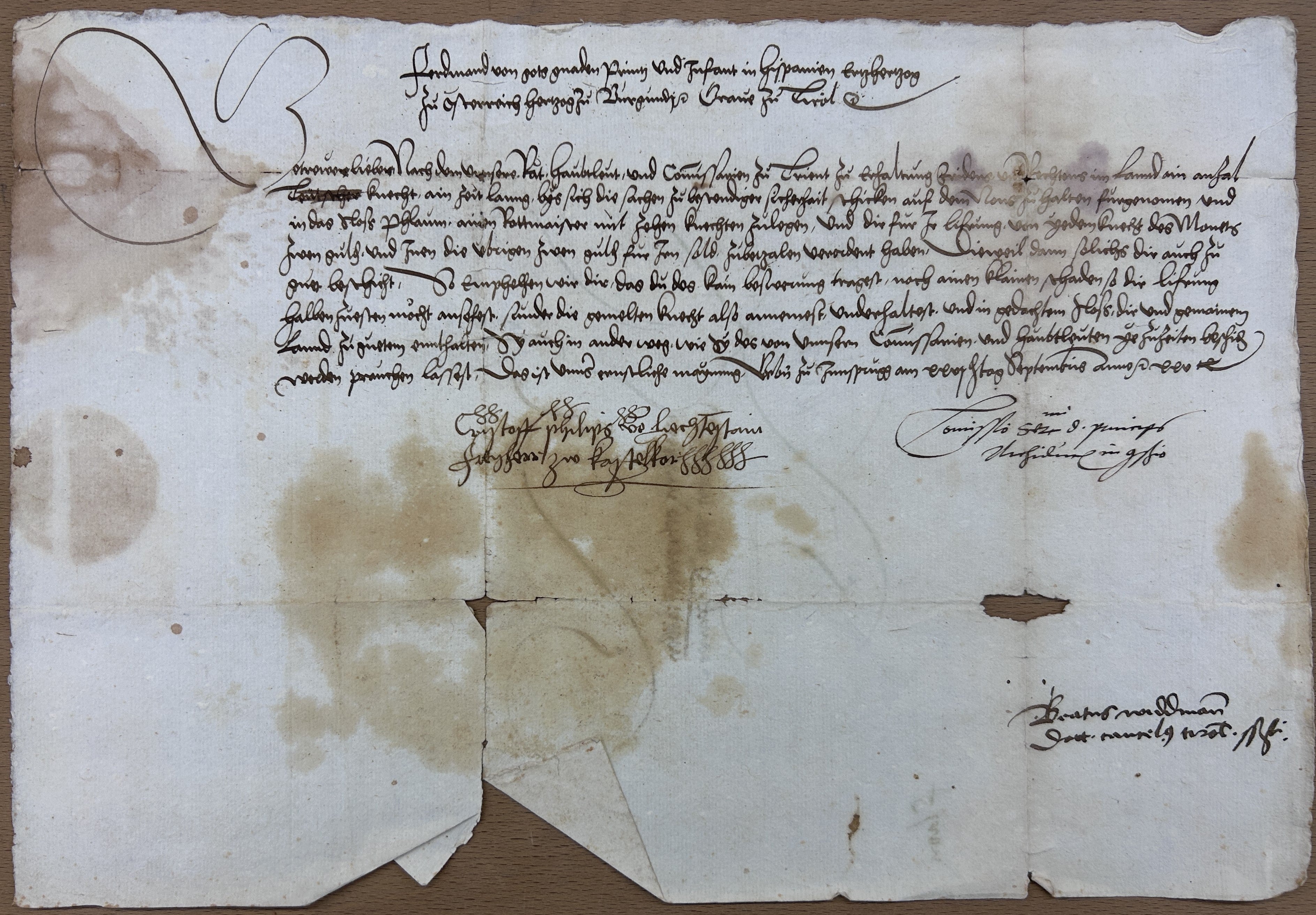 Südtiroler Landesarchiv, Familienarchiv Welsperg-Spaur, Nr. 203