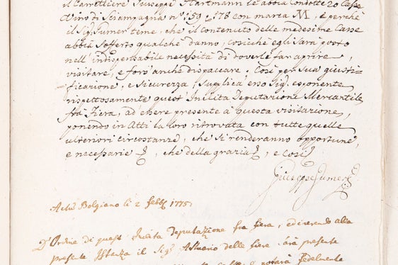 Archiv des Merkantilmagistrats Bozen, Nr. 3.2.70/34_2