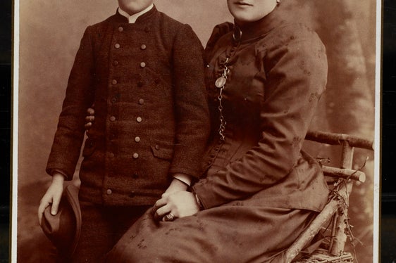 Konrad con sua madre Caroline von Moll, originaria della trentina Vallagarina