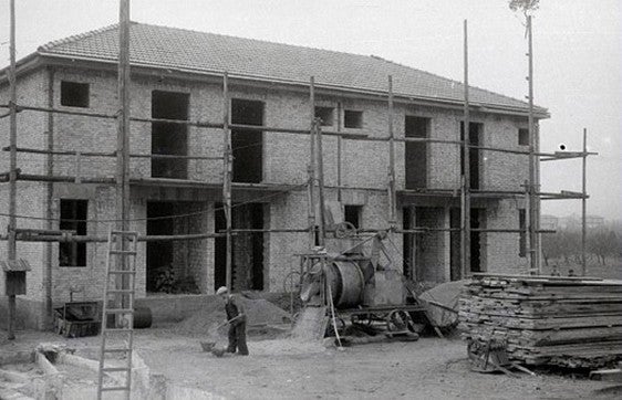 Im Bau befindliche Häuser für die Arbeiter von Montecatini
Sinich, 1928–32