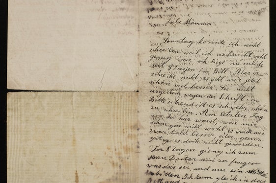 Una delle ultime lettere di Konrad a sua madre (fol. 1)