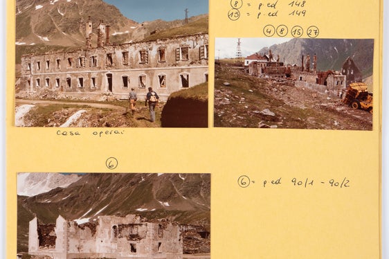 5b) Nel 1985, dopo la chiusura definitiva della miniera di Monteneve, fu eseguito un rilevamento dello stato e della consistenza degli impianti e delle contigue infrastrutture. (Ufficio innovazione industriale, n. 80)